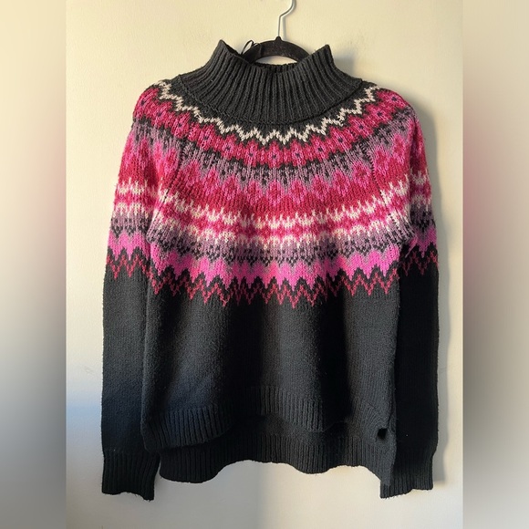 Lucky Brand Women's Fair Isle Turtleneck Sweater - Picture 2 of 8